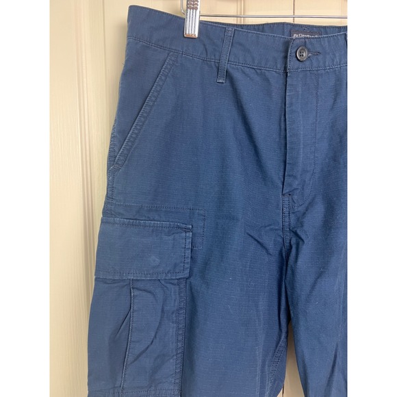 Levi Strauss & Co Cargo Shorts Men 34 Blue Ripstop Cotton Casual Utility C14 - Picture 11 of 16